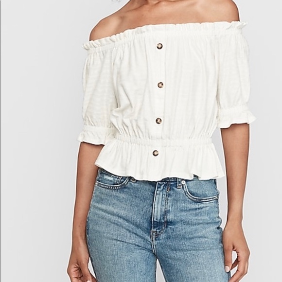 Express Tops - SOLD on Ⓜ️ Express off the Shoulder Top